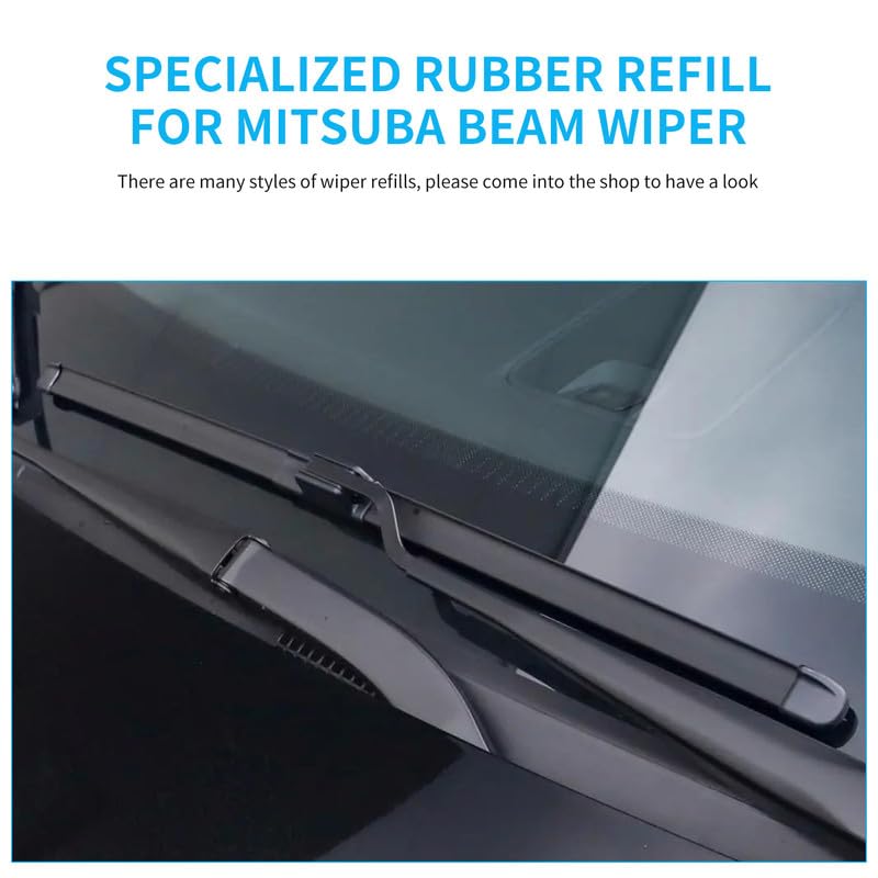 DYNOELS Wiper Blade Refill, 28''Wiper Refill 6 mm Fit for Civic 2016-2021/CR-V 2017-2022 Original Equipment Replacement Windshield Wiper Refills 4 Pcs - Image 2