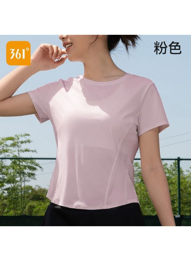 361 Sports Tops For Women  New Slim Yoga Clothes Summer Thin T-shirts Fitness Clothes Running Sports Short Sleeves