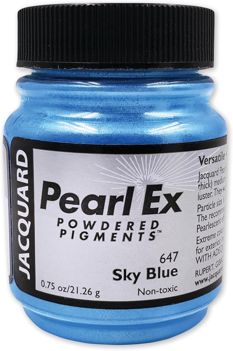 Jacquard Pearl Ex Powdered Pigments - Sky Blue, 0.75 oz - Image 1
