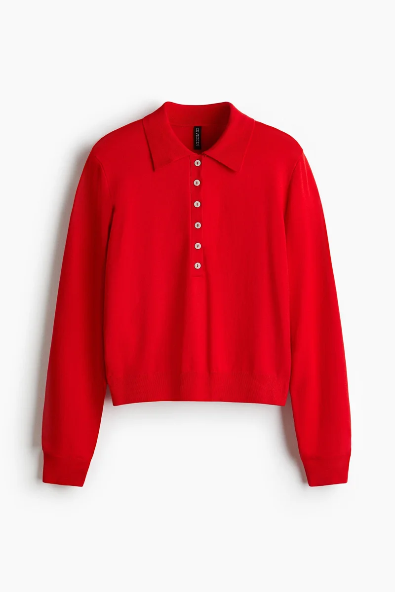H&M Long-sleeved polo shirt