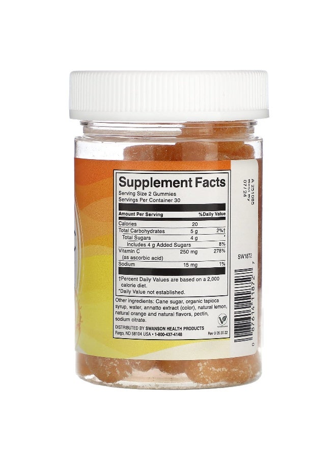 Swanson, Vitamin C, Orange, 60 Gummies - Image 2