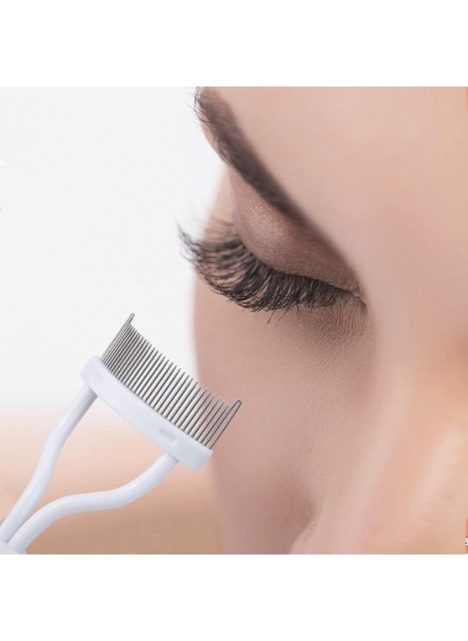 MSQ Eyelash Comb MSQ Eyelash Separator Mascara Applicator Eyelash Definer With Comb Cover Arc Designed Cosmetic Brushes Tool White (1PCS)  - Image 4