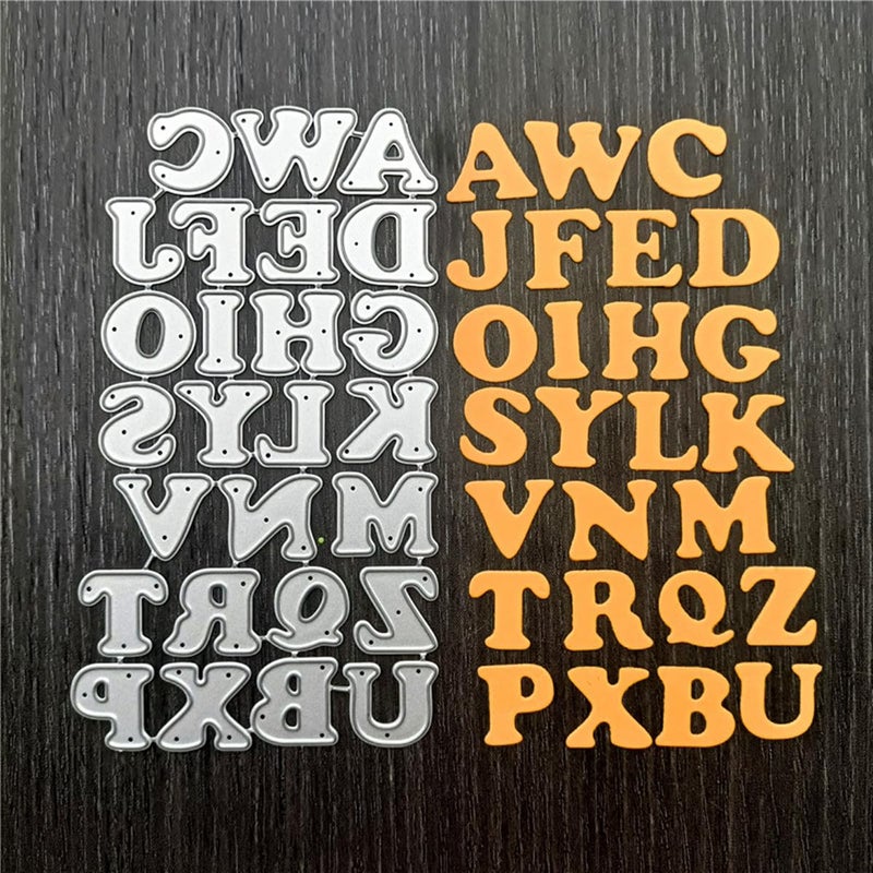 Die Cuts for Card Making 26 Alphabet Letters Metal Cutting Dies