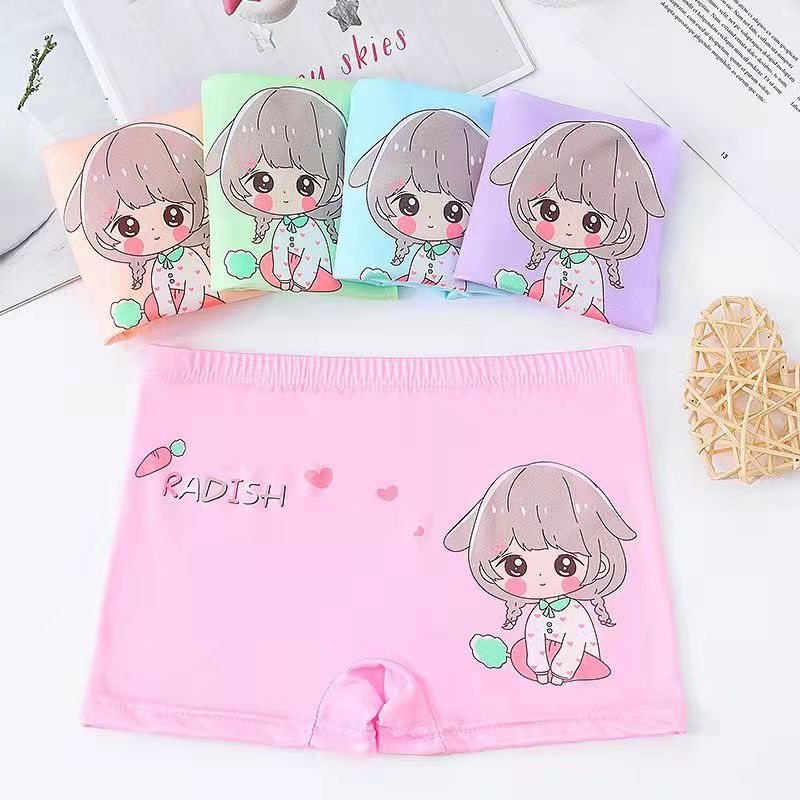 Kids Cartoon Briefs Cute Unisex Underwear Cute girl# mixed color 