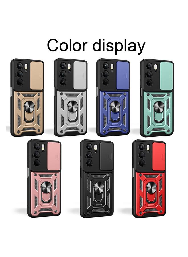 اس-توب جراب لهاتف Realme C75 4G / 14x 5G Global بتصميم غطاء كاميرا منزلقة من مادة TPU الهجينة لهاتف الكمبيوتر الشخصي - Image 2