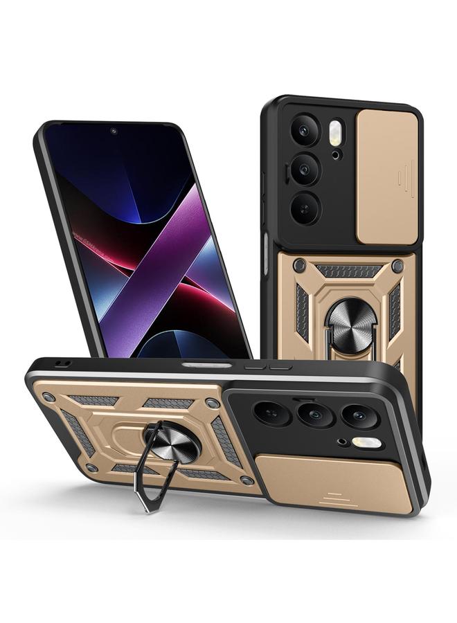 اس-توب جراب لهاتف Realme C75 4G / 14x 5G Global بتصميم غطاء كاميرا منزلقة من مادة TPU الهجينة لهاتف الكمبيوتر الشخصي - Image 1