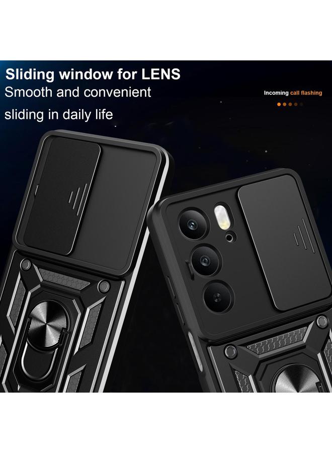 اس-توب جراب لهاتف Realme C75 4G / 14x 5G Global بتصميم غطاء كاميرا منزلقة من مادة TPU الهجينة لهاتف الكمبيوتر الشخصي - Image 5