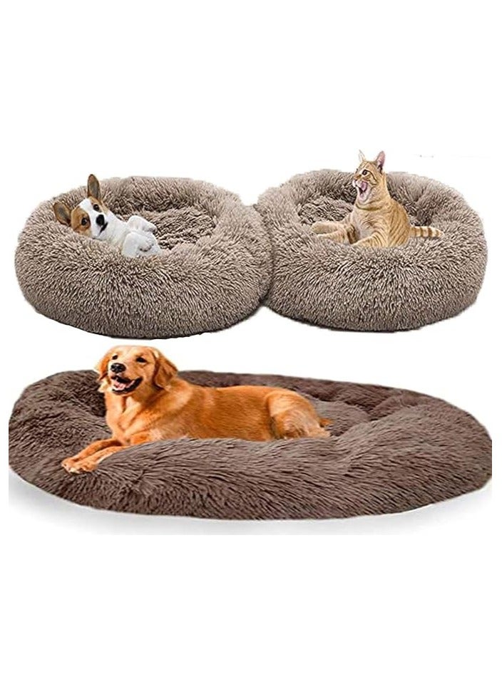 Moro Moro Orthopedic Plush Dog Bed with Soft Fur & Plastic Base – Cozy & Washable Pet Nest - Image 3