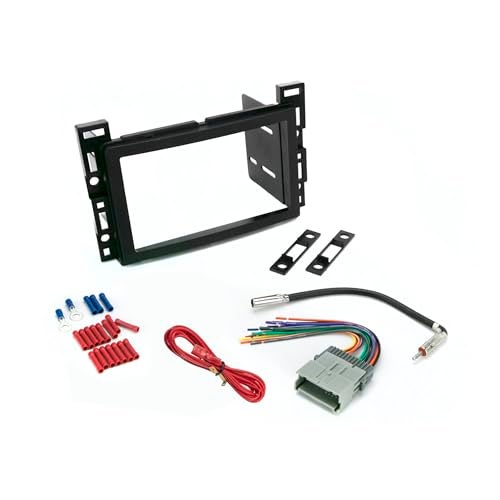 Scosche ICGM11BN Double DIN Complete Basic Installation Kit for Select Non-Amplified 2004-09 Chevrolet and Pontiac Vehicles - GM Stereo Install Kit - See Fit Guide in Images to Verify Your Vehicle - Image 1