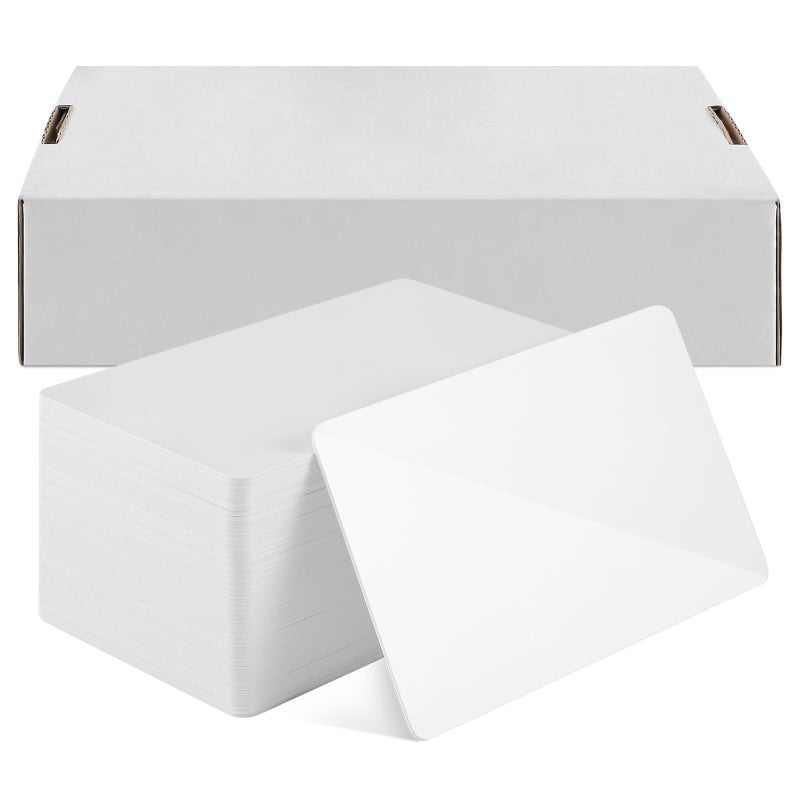 100 Pcs NFC Cards NFC Stickers Chip White Blank NFC Cards Rewritable NFC Tags 504 Bytes Memory Compatible with Android and NFC Enabled Mobile Phones Devices