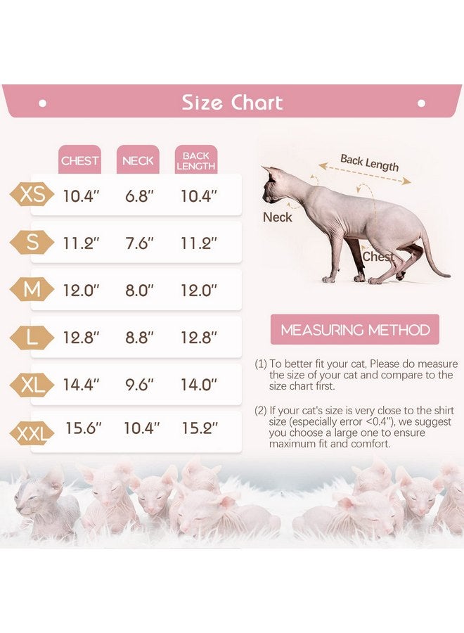 DENTRUN DENTRUN Sphynx Hairless Cats Shirt Pullover Kitten T-Shirts, Breathable Cat Wear Turtleneck Sweater Adorable Cat's Clothes Vest Pajamas Jumpsuit - Image 3