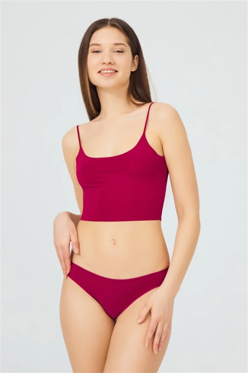 COTTONHILL Basic Cotton Women's Brazilian Panties 5 Pack