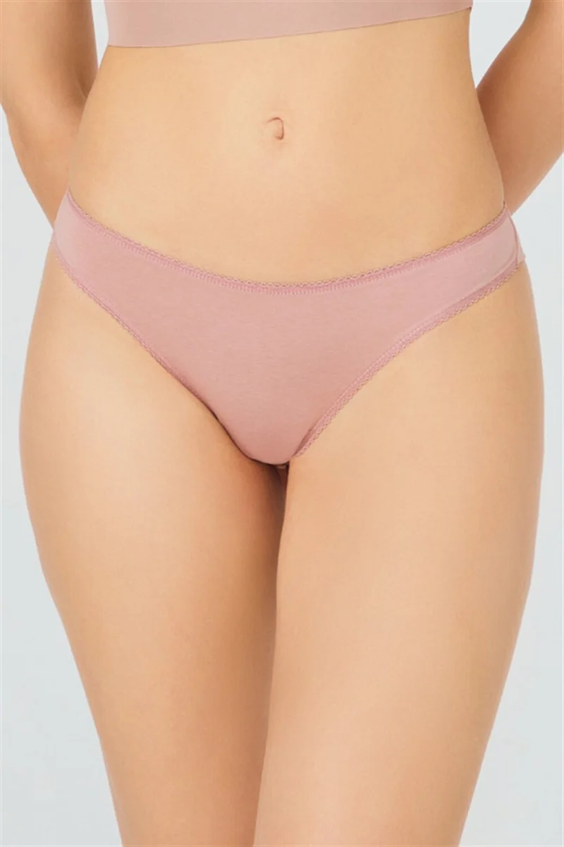 COTTONHILL Basic Cotton Women's Brazilian Panties 5 Pack
