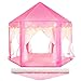Wilwolfer Princess Tent for Girls Fairy Castle Play Tents for Kids Toddler Hexagon Kids Playhouse with Gift Box Princess Toys  Gift for Girls for IndoorPink Tent with Mat - Image 4
