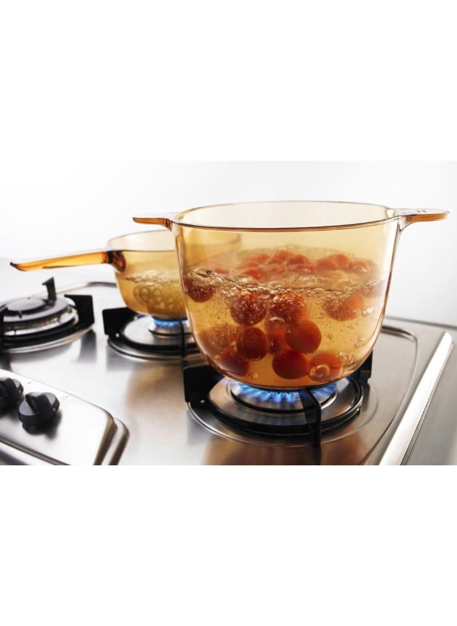 Vision - 2.5L Cvd Saucepan 1X1-Amber (Vsp-2.5)Vision - Image 1