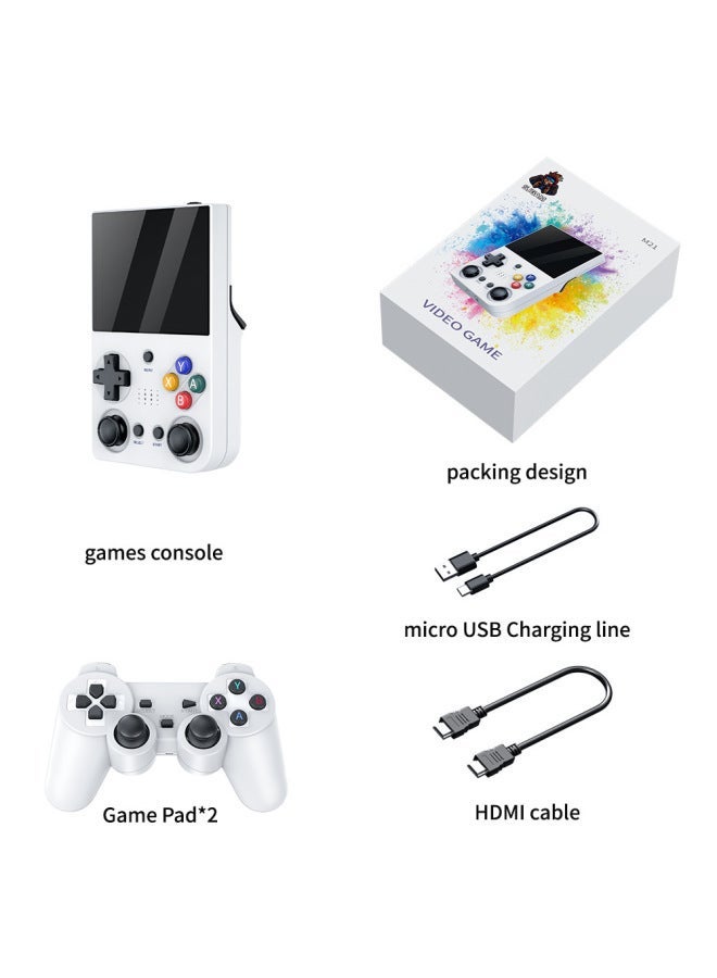 M21 Handheld 3.5 Inch HD PS1 Game Console Can Be Connected To TV To Support Double Doubles-Model:Without Card Option + 2 Handles - Image 1