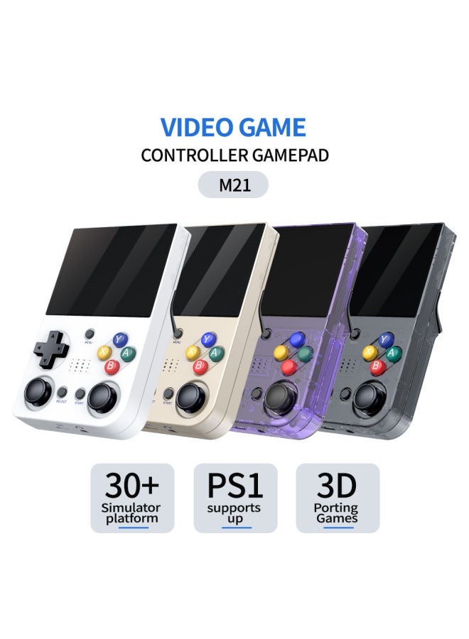 M21 Handheld 3.5 Inch HD PS1 Game Console Can Be Connected To TV To Support Double Doubles-Model:Without Card Option + 2 Handles - Image 5