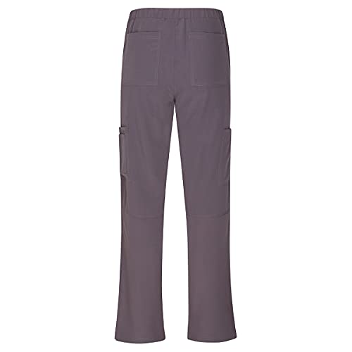 Natural Uniforms Women's Cool Stretch V-Neck Top and Cargo Pant Set (Charcoal, Small) - Image 5