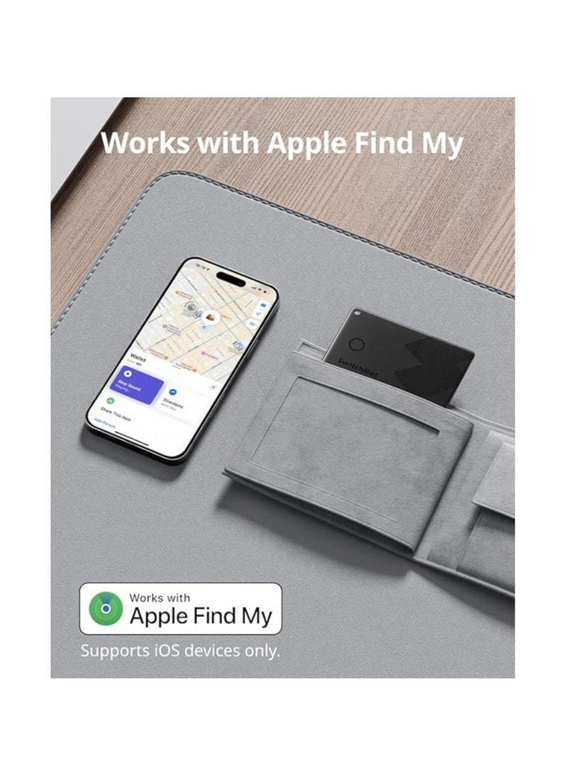 SwitchBot - SwitchBot Wallet Finder Card, Bluetooth Tracker, Item Locator Key Finder for Keys, Phones, Luggage, Works with Apple Up to 3-Year Battery Life, Water Resistant - Image 1