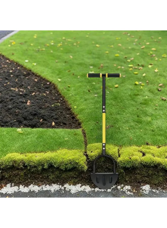 Manual Lawn Edging Shovel Serrated Blade Heavy Duty Metal Ergonomic Handle Z13 - Image 1