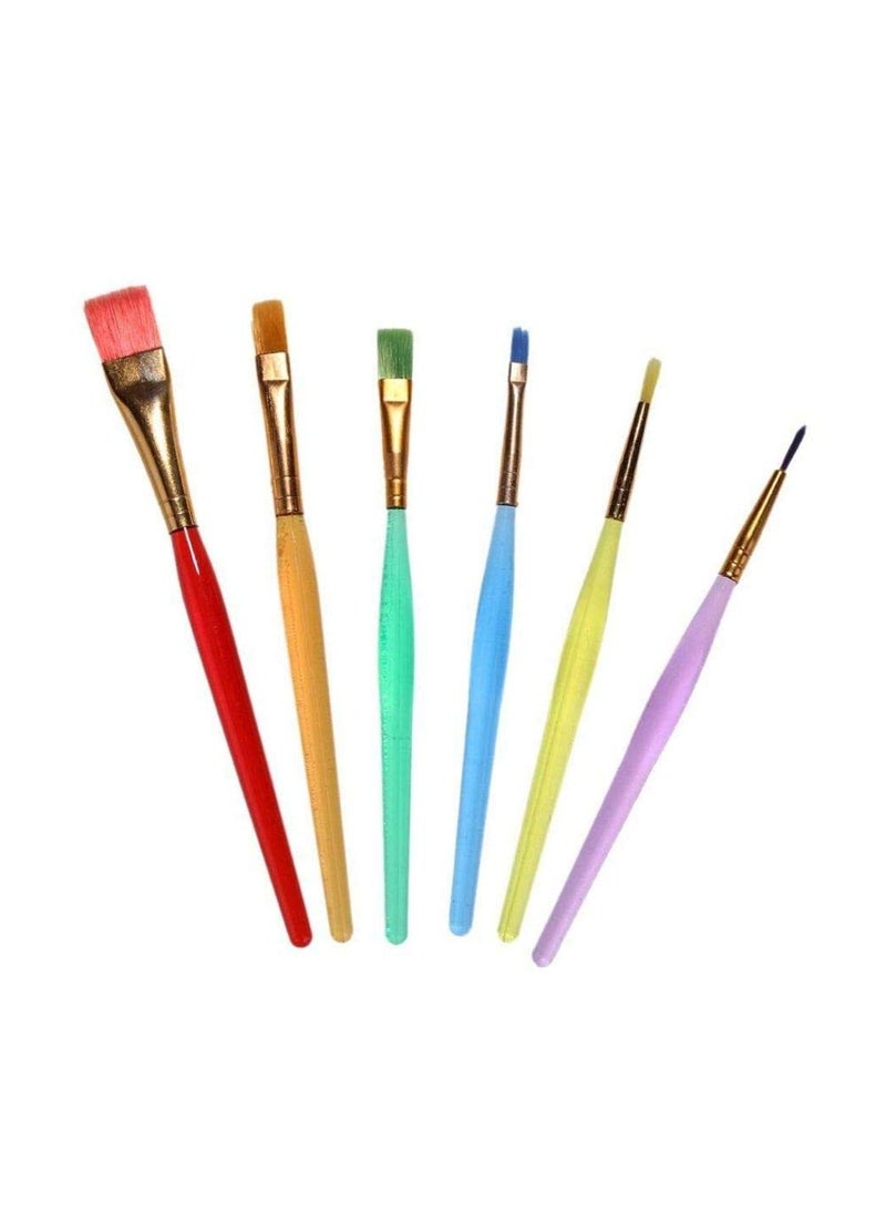 CP Global Pvt Ltd CP Global Shop Fondant Cake Brush Set 6 Brushes Decorating Painting Tool Icing Set for Dusting Pastry Cooking Sugar Craft Tool  - Image 2