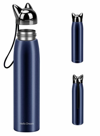 Cute Cat Water Bottle, Stainless Steel Insulated Water Bottles Thermos Vacuum Travel Coffee Mug for Kids Girls Women Leak-proof Cat Insulated Water Bottle, 320 ml/10.8 oz (Blue) - pzsku/ZE86162B98D36EB1CA222Z/45/1744314993/b1ca76bf-5714-42bf-a23d-4fb802e556df