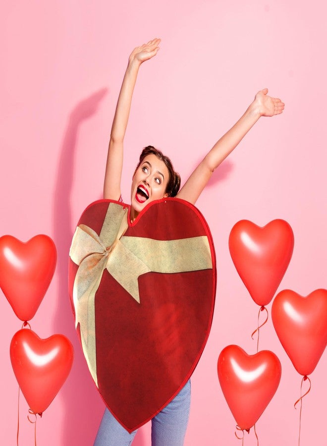Twistover Box of Chocolates Heart Costume Valentine's Day Costume Chocolate Candy Box Outfit Adult Heart Outfit for Halloween Anniversary Birthday Christmas Party Supplies Favors for Women Men - Image 4