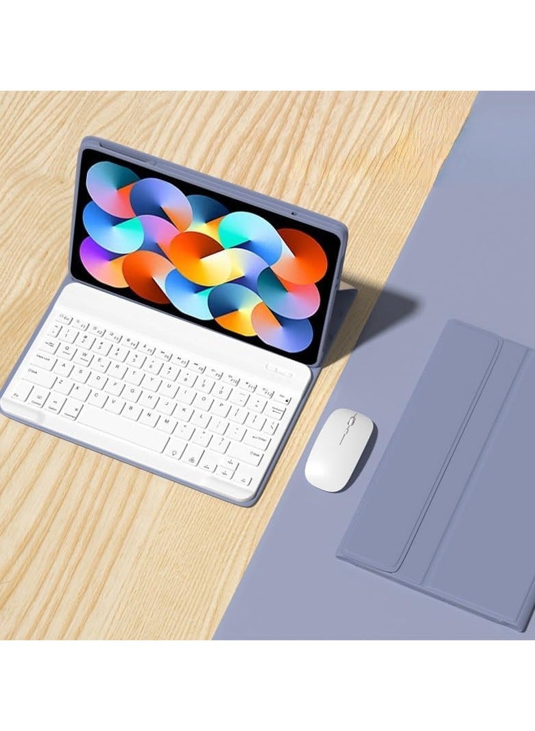 Keyboard Case Compatible with Xiaomi Mi Pad 6 / Pro 11 Inch 2023, Detachable Wireless Slim Leather Smart Cover Mouse - Image 1