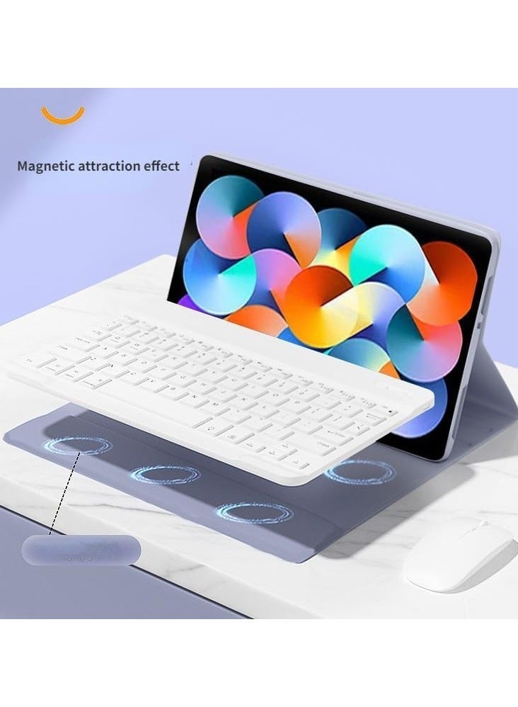 Keyboard Case Compatible with Xiaomi Mi Pad 6 / Pro 11 Inch 2023, Detachable Wireless Slim Leather Smart Cover Mouse - Image 3