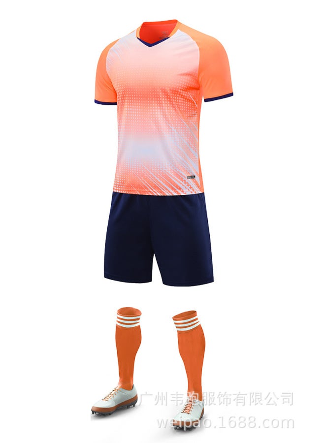 Fluorescent Orange Football Jersey - Image 1