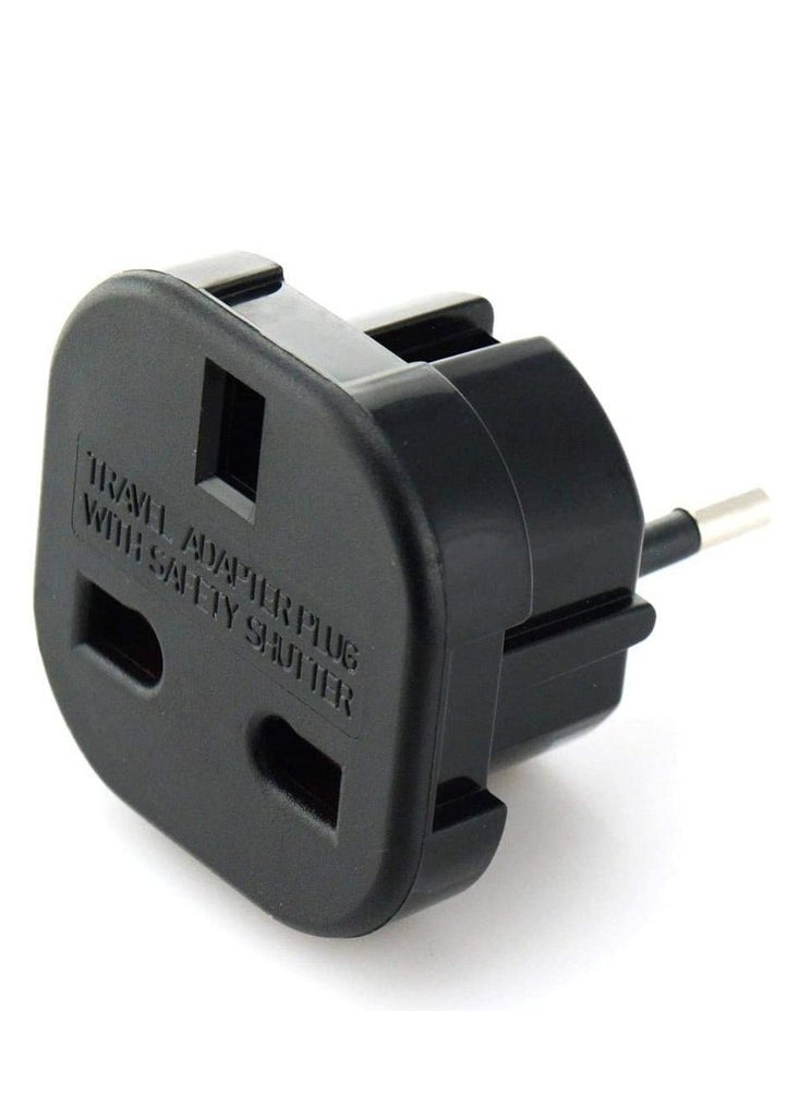 Generic - UK to EU AC Travel Plug Adapter Plug Converter Travel Plug for Most of Europe 10A/16A 240V - Image 1