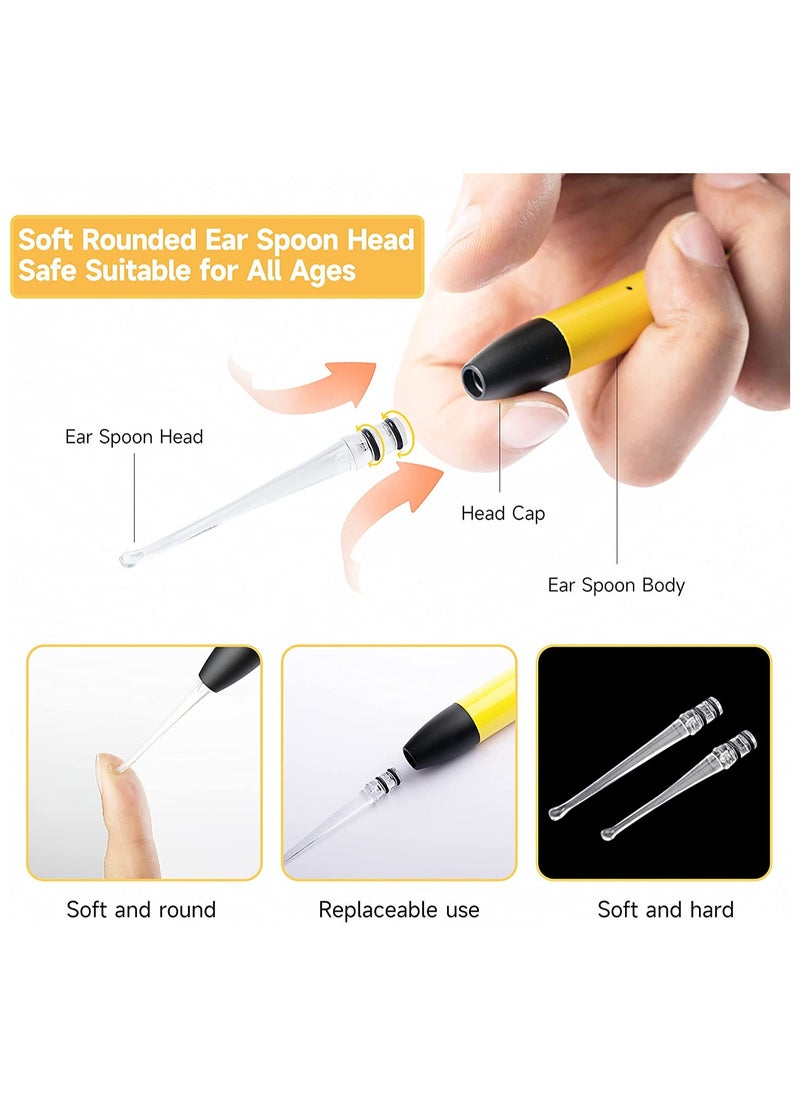 SYOSI - 4 in 1 Ear Wax Removal Tool Kit Ear Cleaner for Kids and Adults Includes a Tweezer with Light and Ear Wax Remover with 4 Reusable and Washable Replacement Soft Silicone Tips Earwax - Image 1