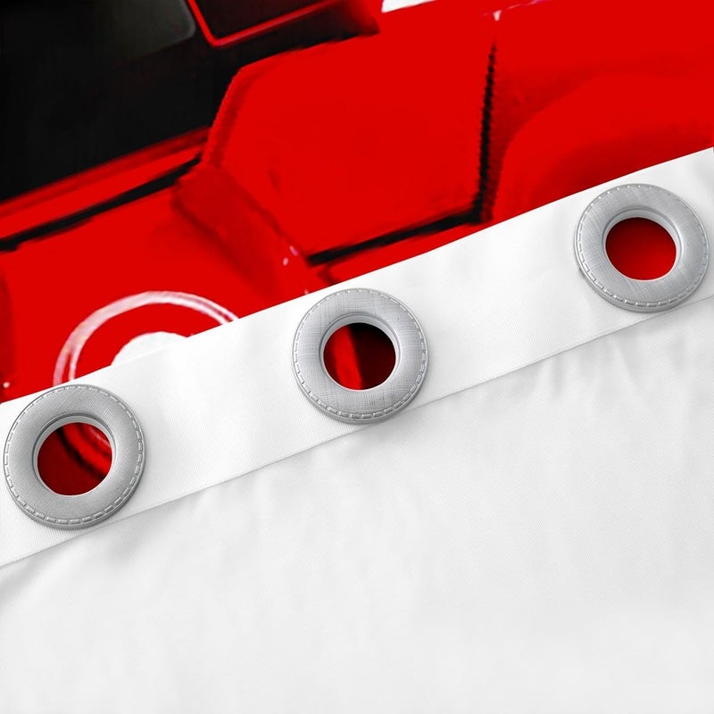 Man Fei Kids Games Window Curtains Red Gaming Window Drapes for Boys Girls Teens Room Decor, Black Video Gamer Controller Window Treatments, Grommet Top 2 Panel Set Bedroom Curtains, 66Wx72L inch - Image 5