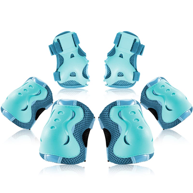 BOSONER Kids/Youth Knee Pad Elbow Pads Guards Protective Gear Set for Roller Skates Cycling BMX Bike Skateboard Inline Skatings Scooter Riding Sports - Image 1