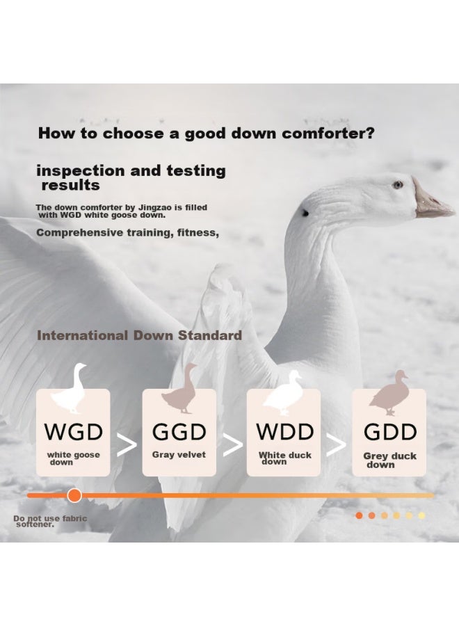 JD.com Jd Jingzao Duvet D'oie 95% Goose Down Comforter, Imported From Siberia, Winter Season, 1150g, 2.2*2.4 Meters - Image 2