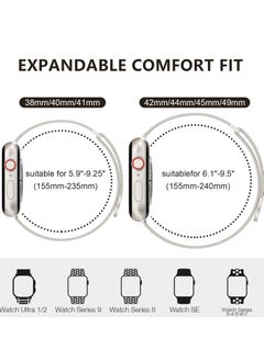 Generic Compatible with Apple Watch Band 42mm 41mm 40mm 38mm for Women and Men, Magnetic Metal Stainless Steel Strap Wristband Compatible for iWatch Series 10 9 8 7 6 5 4 3 2 1 SE Starlight  - Image 4