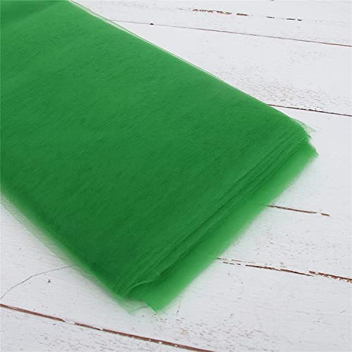INKAJ Multi Purpose Solid Nylon Soft Net Combination Fabric - for Wedding, Parties, Costumes, and Decoration (16.4 x 4 Feet, Dark Green) - Image 2