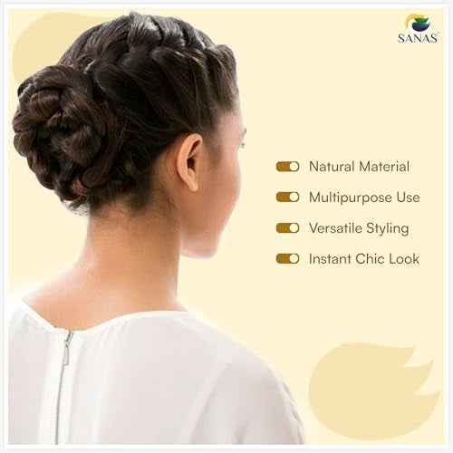 Sanas Hair Pins for Hair Styling (10Pcs) U Pin for Hair Clips for Hair Styling Hair Pins for Women Wedding Girls Juda Pins For Hair Bun Accessories & Clips for Women Spiral U Pin (10Pcs) (Golden) - Image 4