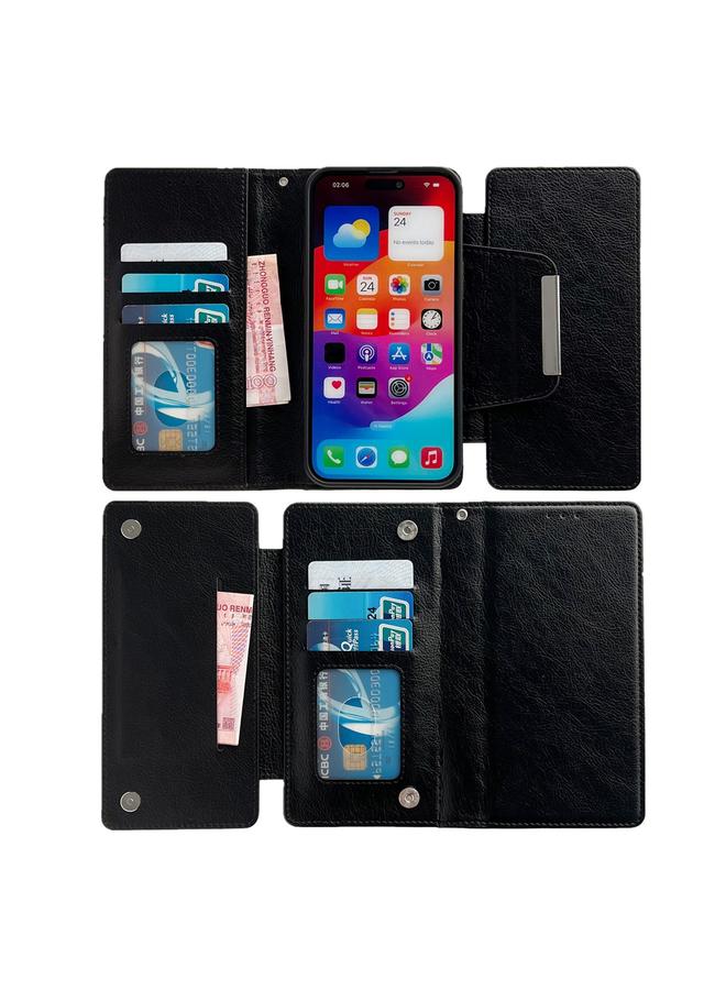 Zaboon Case For iPhone 13 Pro Multifunctional 7-Cards Wallet Leather Phone Case - Image 3