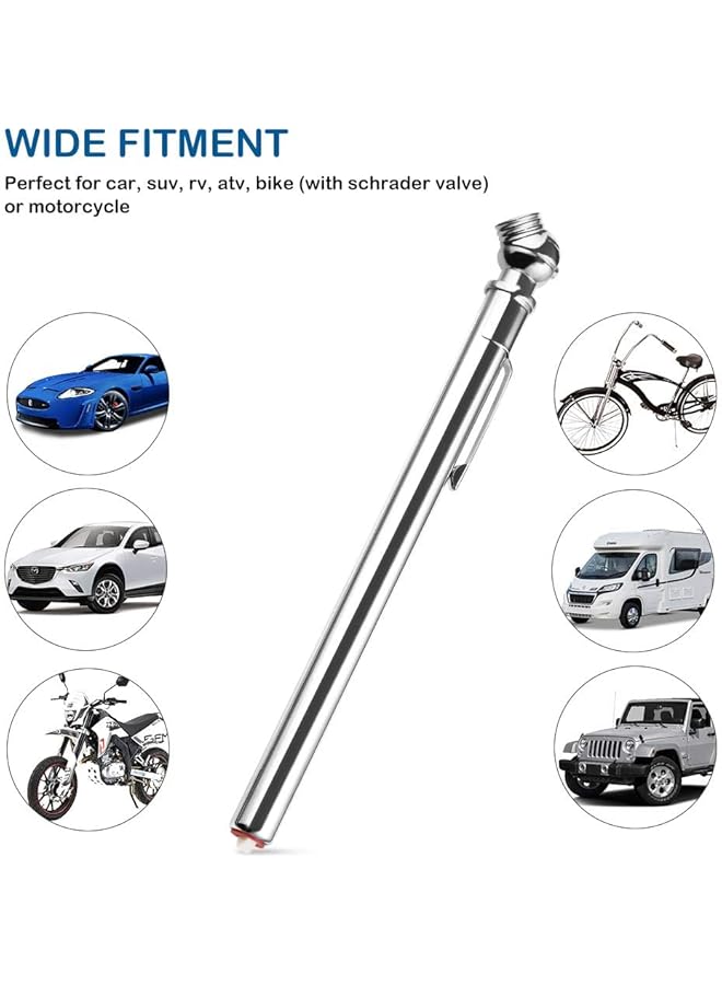 KASTWAVE Delfino 50 Psi Pencil Tire Pressure Gauges 2 Pack, Integrated Deflator Valve, Chuck, And Abs Indicator Bar - Image 3