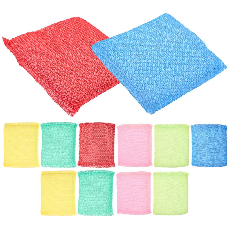 Non Scratch Kitchen Sponges 12 Pack Ultra Fine Fiber Scrubber Random 4 Colors - Image 2
