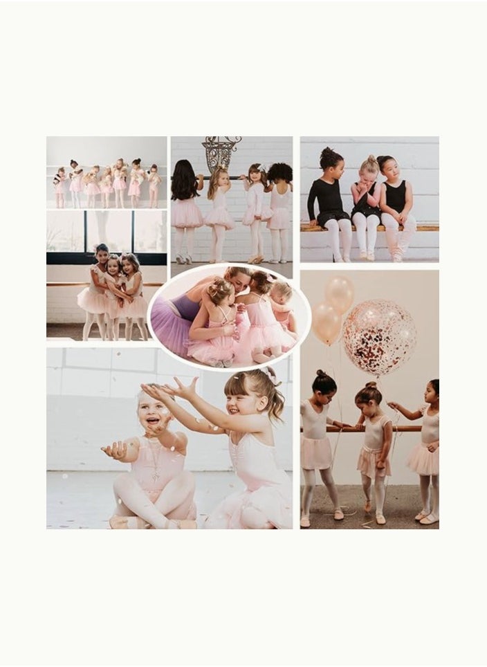 Perfectory School Uniform Tights for Girls Ballet Dance Footed Tight Ultra Soft-Nude  - Image 5