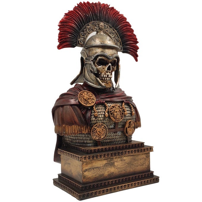ROMAN EMPIRE LEGION UNDEAD CENTURION SOLDIER RESIN SCULPTURE FOR HOUSE LIVING ROOM PORCH DECORATION OFFICE DESKTOP ARRANGEMENT GIFT