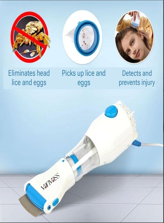 VANVASS Electrical Head Lice Comb Eggs Remover Hair Lice Comb Vacuums Machine for lice removed Head Lice Comb for Hair Head Nits Capture Comb Nit comb for hair - Image 5