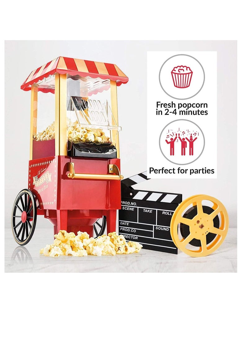 Popcorn Maker 1200W Hot Air Popper Machine, Healthy & Fat-Free, Easy to Clean Best Popcorn Popcorn for Movie Nights and Parties of All Kinds, Kids Birthday Party  - Image 2