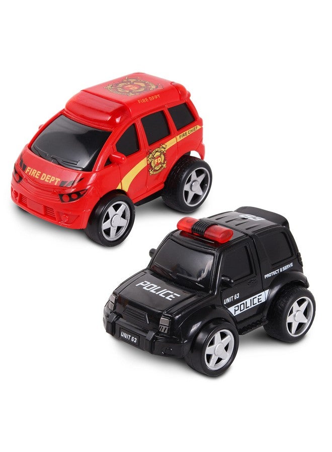 NKOK Junior Racers 2PK Friction Powered Fire Rescue & Police - Image 1