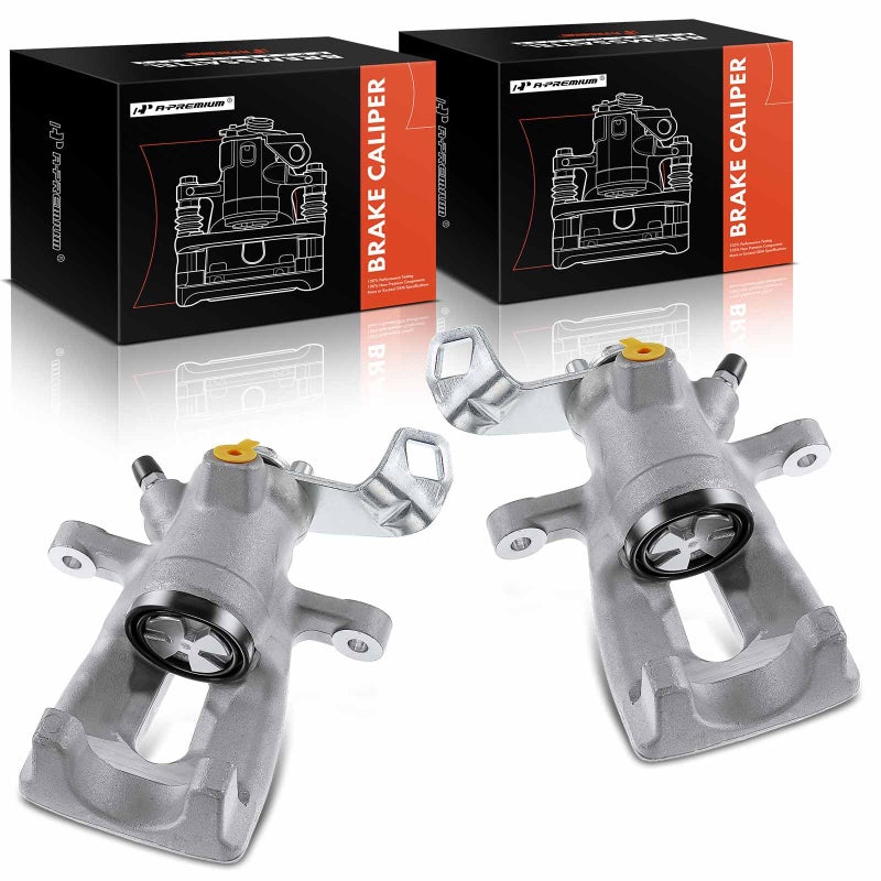 APremium Disc Brake Caliper Assembly Without Bracket Compatible with Select Mini Models R52R57R58R56R55 Cooper L4 16L Rear Driver and Passenger Side 2PC Set