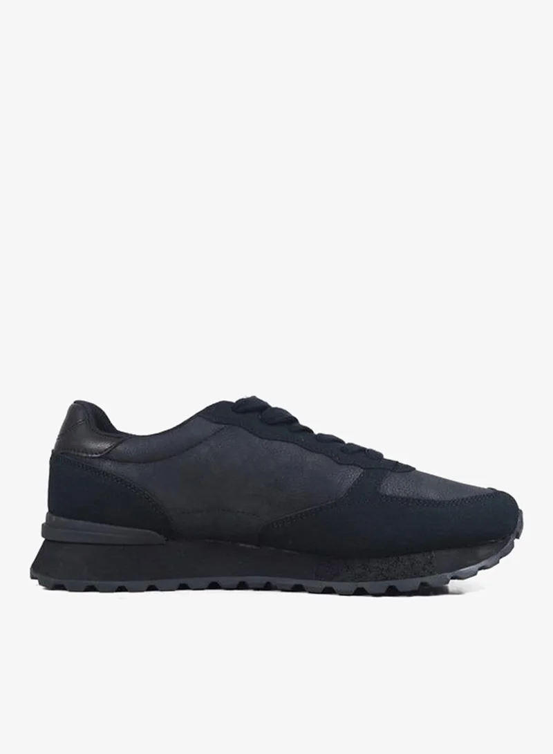 جاب Men Osaka Panelled Lace-Up Ankle Sneakers