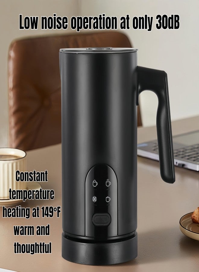 FindXeink Electric Milk Frother and Steamer, 350ml /0.37QT Automatic Hot and Cold Milk Frother with 4 Modes, Foam Maker for Coffee, Latte, Cappuccino (White) - Image 5