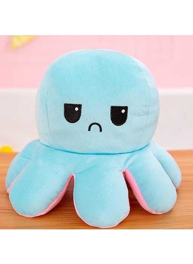 لطيف ورائع قابل للعكس كلا الجانبين التعبير المختلف أكتوبوس لعبة بلوش متنوعة ، دمية أكتوبوس مزدوجة الجانبين - Image 3